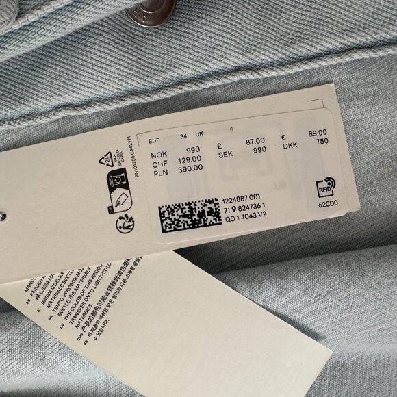 Arket Light Blue Button Down Shirt - Picture 8 of 11